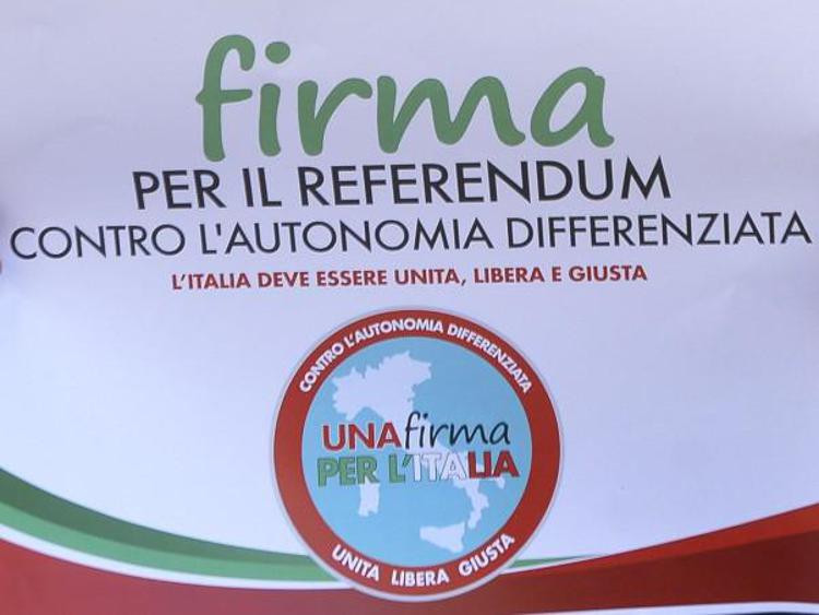 Legge autonomia differenziata: in comune é possibile firmare per l'abrogazione