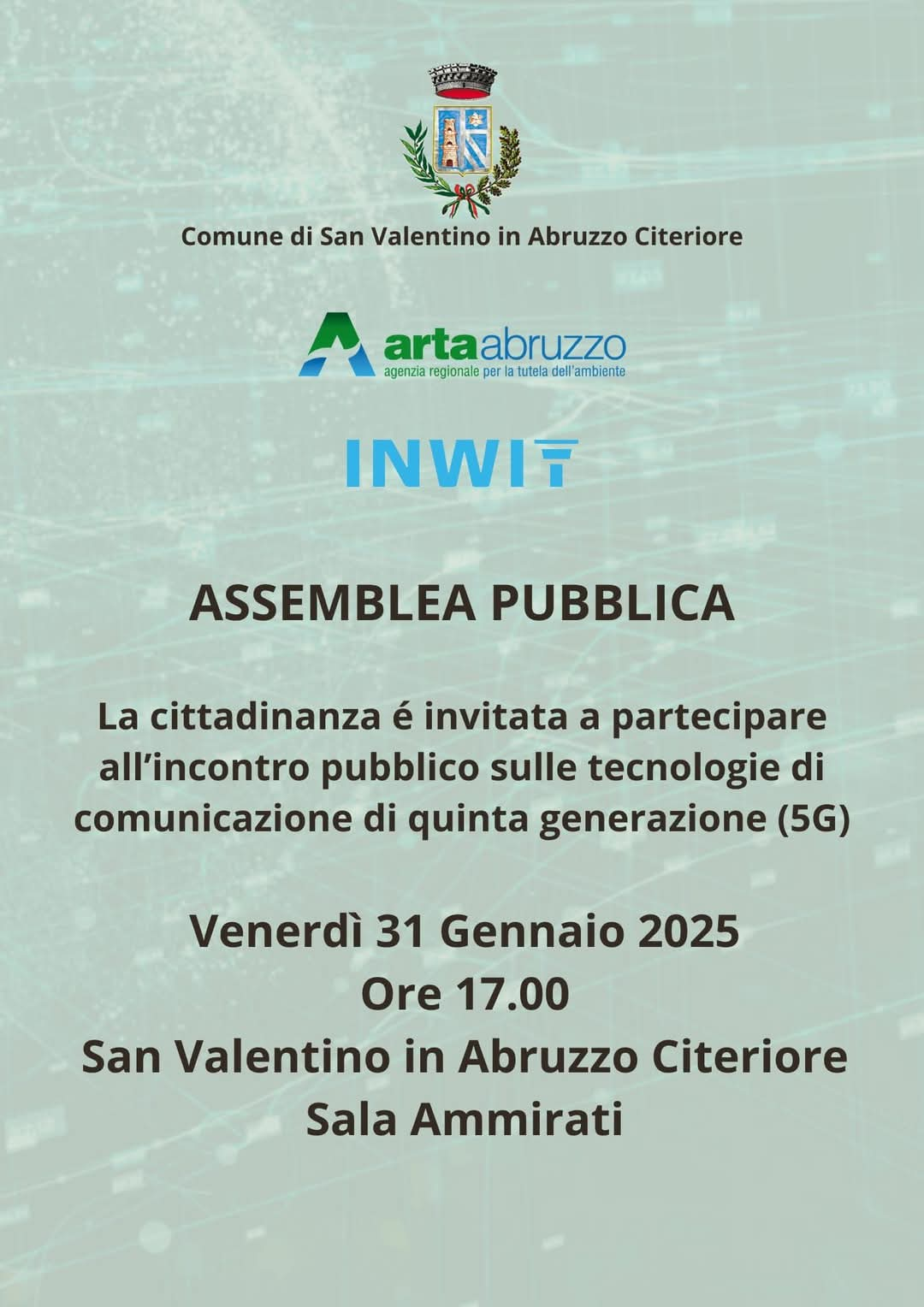 31 Gennaio incontro su Tecnologie di comunicazione di quinta generazione (5G)